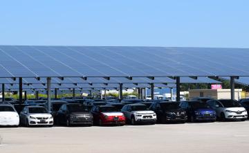 Centrale ombrières solaires de parking Coruscant Développement sur Bassens