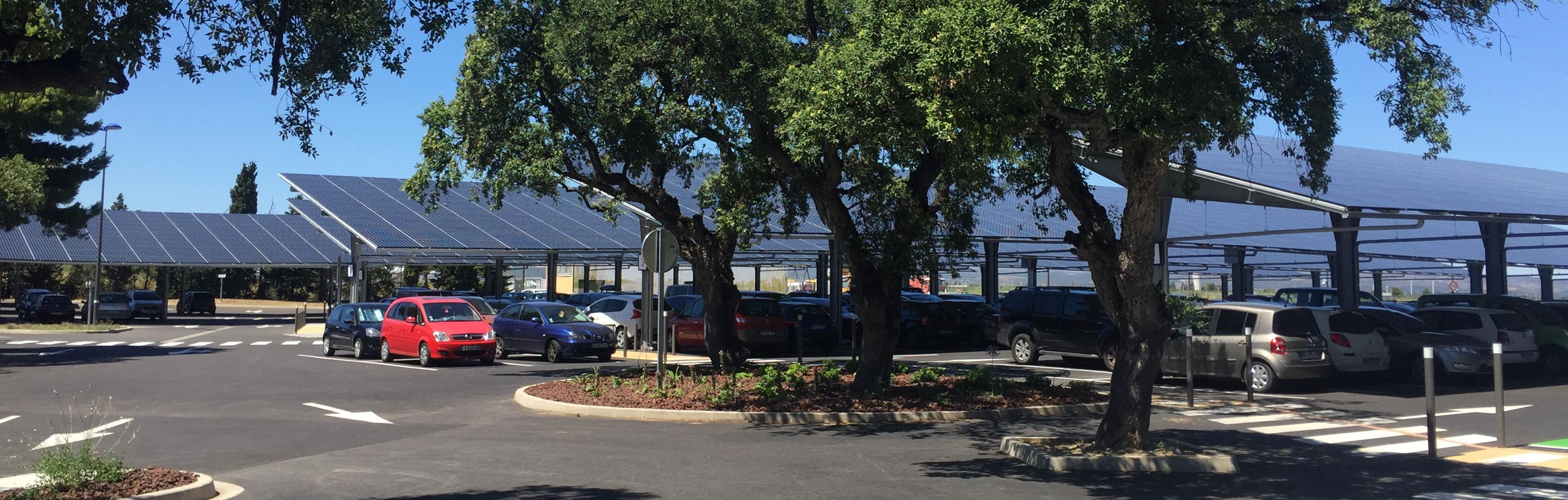 Ombrières photovoltaïques Corsucant - Aéroport Perpignan
