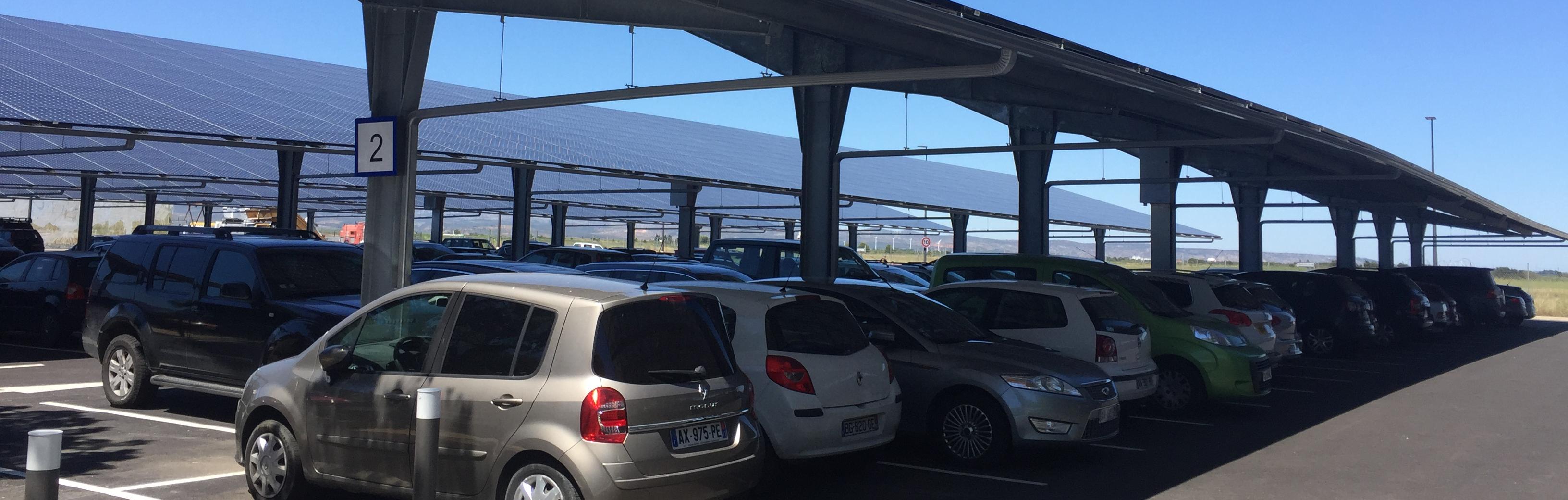 Ombrières photovoltaïques Corsucant - Aéroport Perpignan