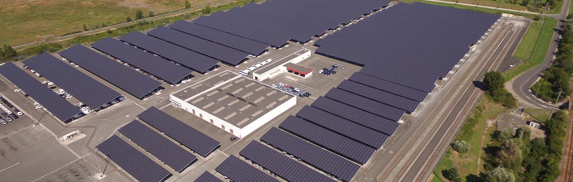 Ombrieres solaires Coruscant STVA Bassens